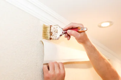 Pose de papier peint à Dramelay — revêtements muraux et toiles de verre